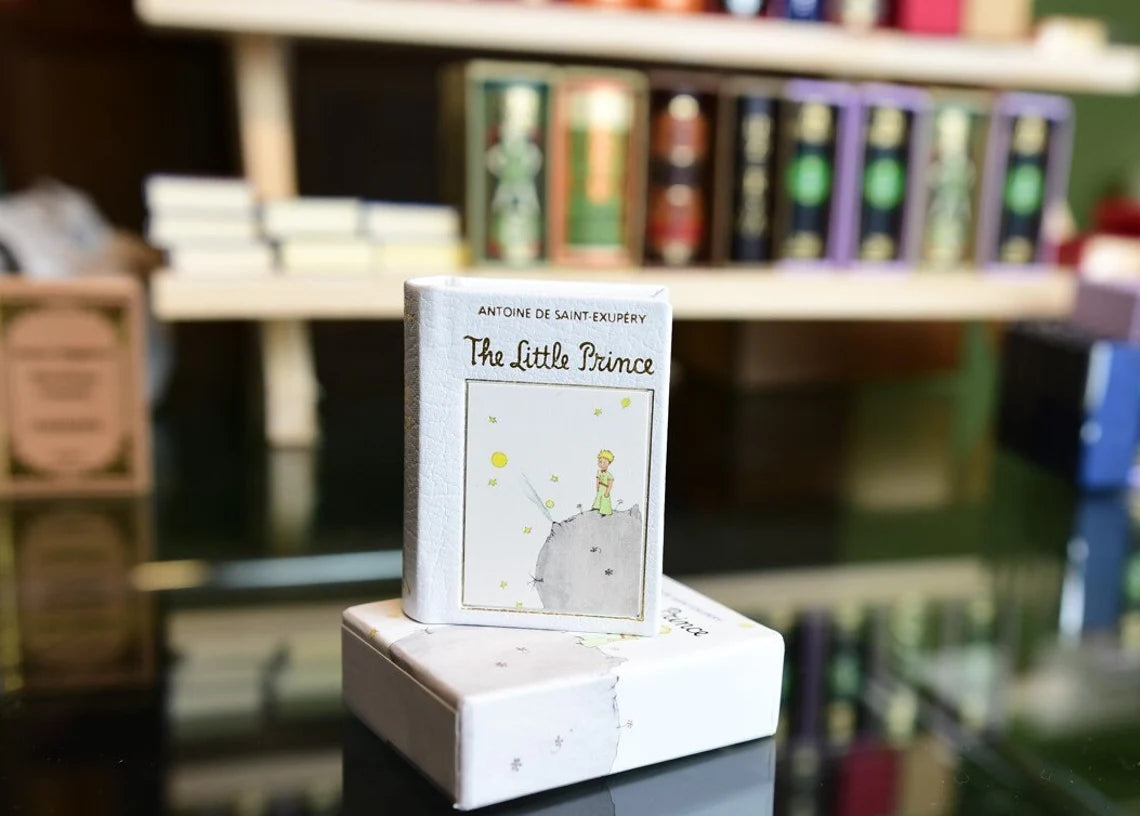 The Little Prince Miniature Book by Antoine De Saint- Exupéry Leatherbound 1:4 Scale