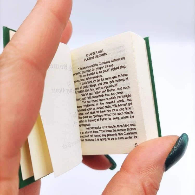 Little Women by Louisa May Alcott Part I Two Volume Miniature Book Set