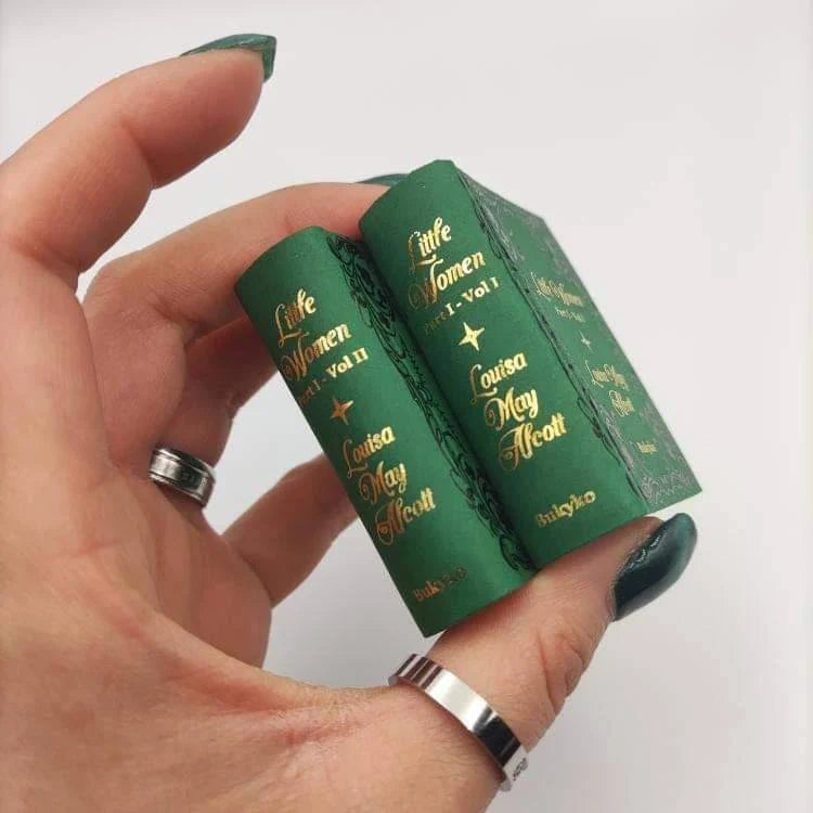 Little Women by Louisa May Alcott Part I Two Volume Miniature Book Set