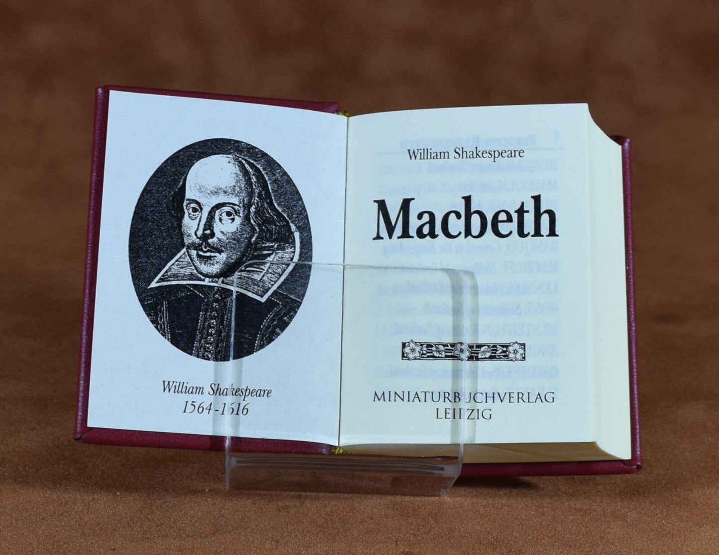 Macbeth William Shakespeare Miniature Book