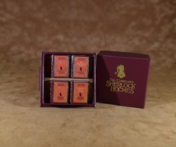Dollhouse Books Sherlock Holmes Vol. 1-4 Dollhouse Size Micro Miniature Set of 4