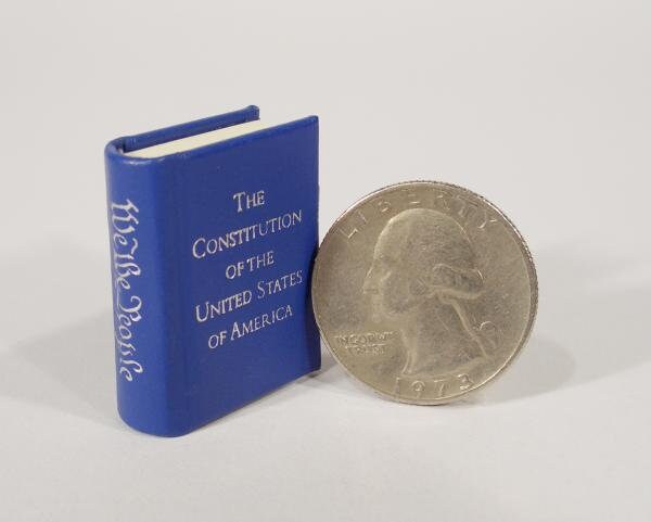 Dollhouse Book The Constitution of the USA Micro Miniature
