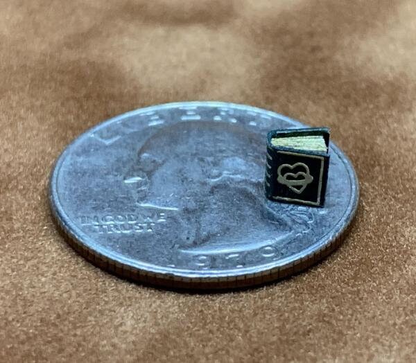 A Poem About Marriage The Gutenberg Smallest Book of the World Microbook Locket Pendant with (835) Silver Necklace