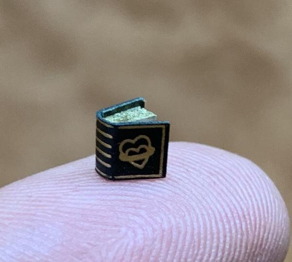 A Poem About Marriage The Gutenberg Smallest Book of the World Microbook Locket Pendant with (835) Silver Necklace