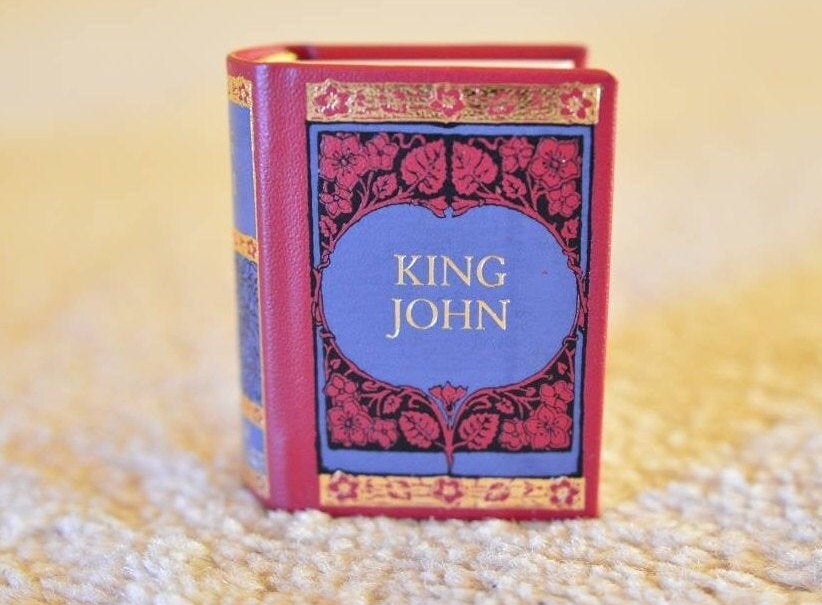 King John William Shakespeare Miniature Book