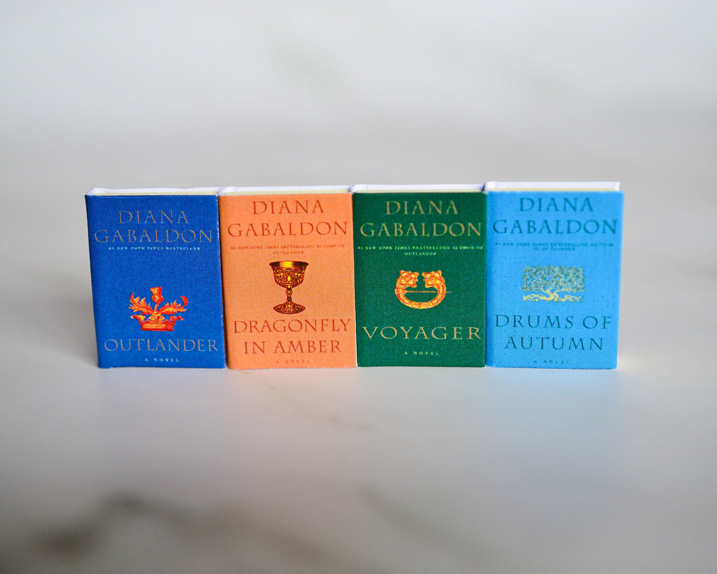 Outlander Book Series 8 Vol. Set Diana Gabaldon Dollhouse Micro Miniature Book A Collection of Quotes & Sayings Paperback
