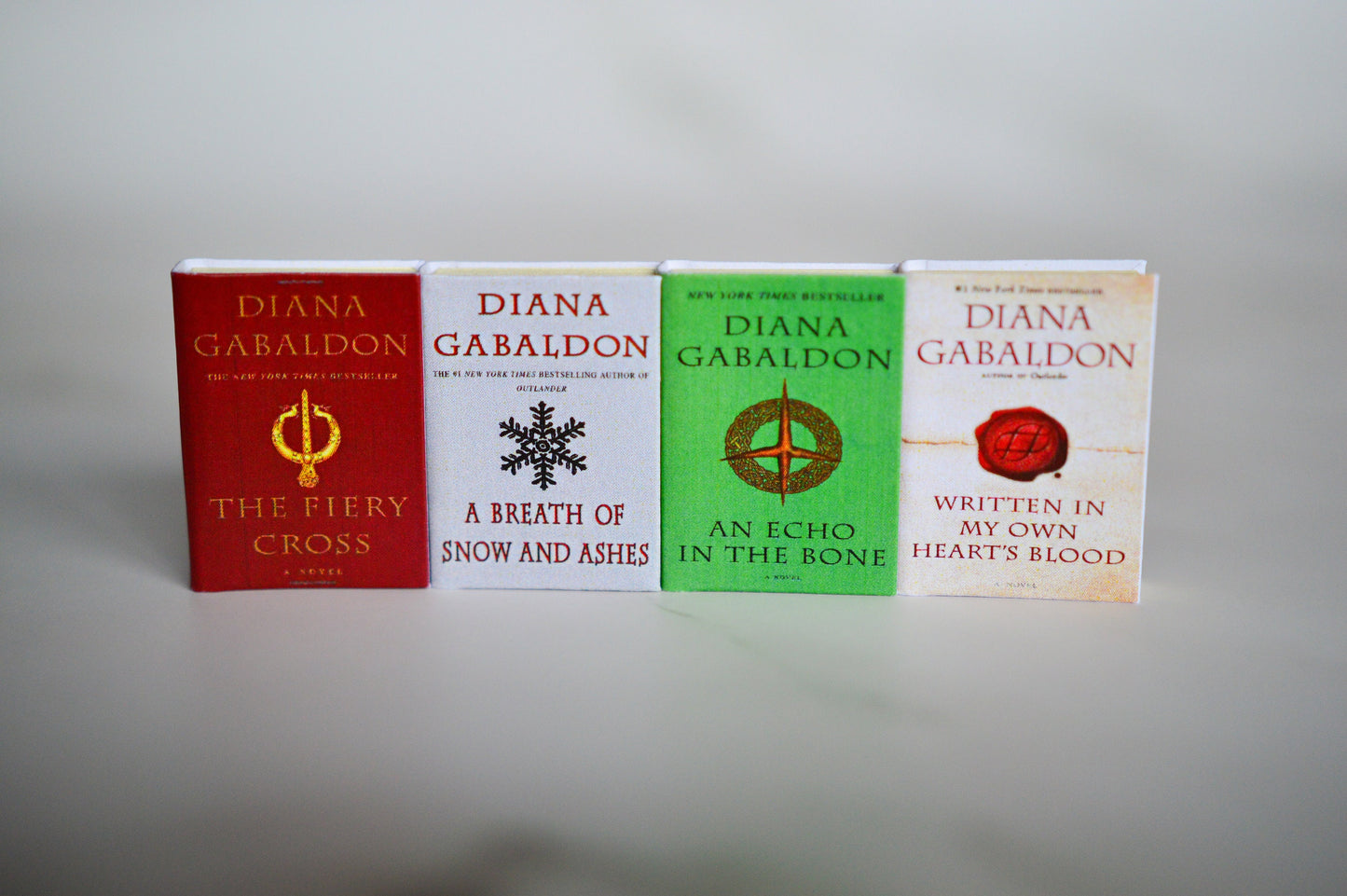 Outlander Book Series 8 Vol. Set Diana Gabaldon Dollhouse Micro Miniature Book A Collection of Quotes & Sayings Paperback