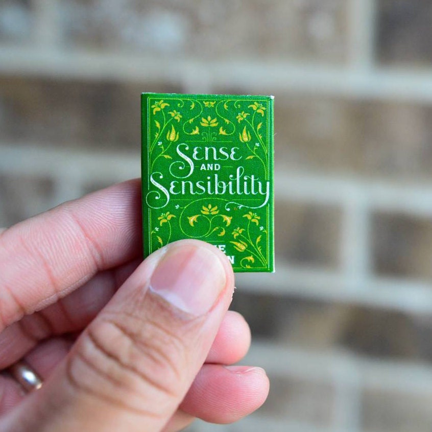Sense and Sensibility by Jane Austen Dollhouse Micro Miniature Book Quotes & Sayings Collection Paperback