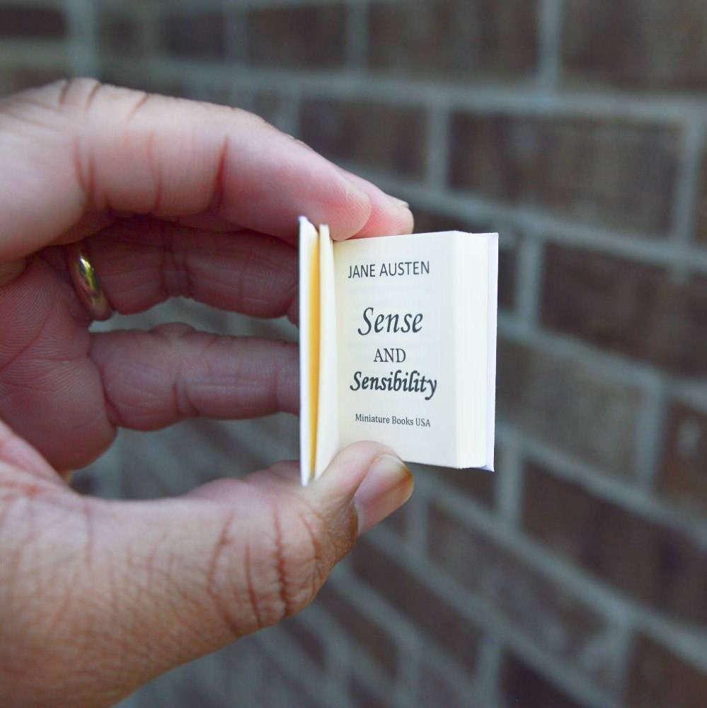Sense and Sensibility by Jane Austen Dollhouse Micro Miniature Book Quotes & Sayings Collection Paperback