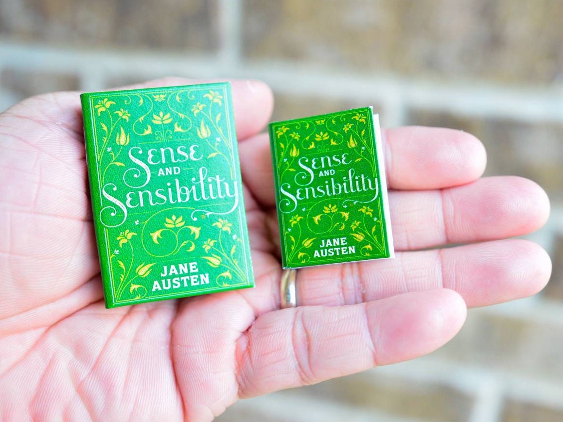 Sense and Sensibility by Jane Austen Dollhouse Micro Miniature Book Quotes & Sayings Collection Paperback