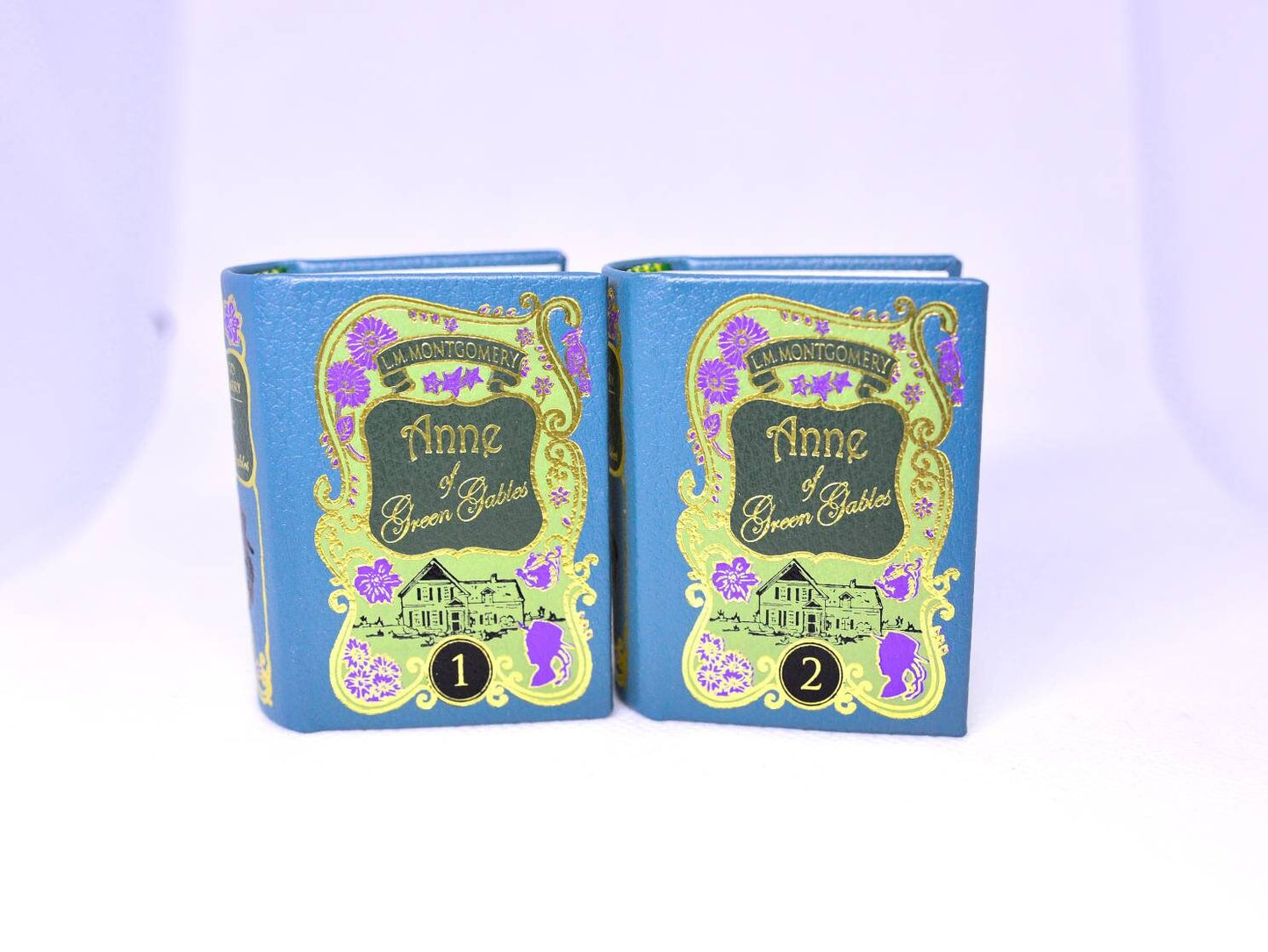 Anne of Green Gables by Lucy Maud Montgomery Miniature Book 2 Vol Set