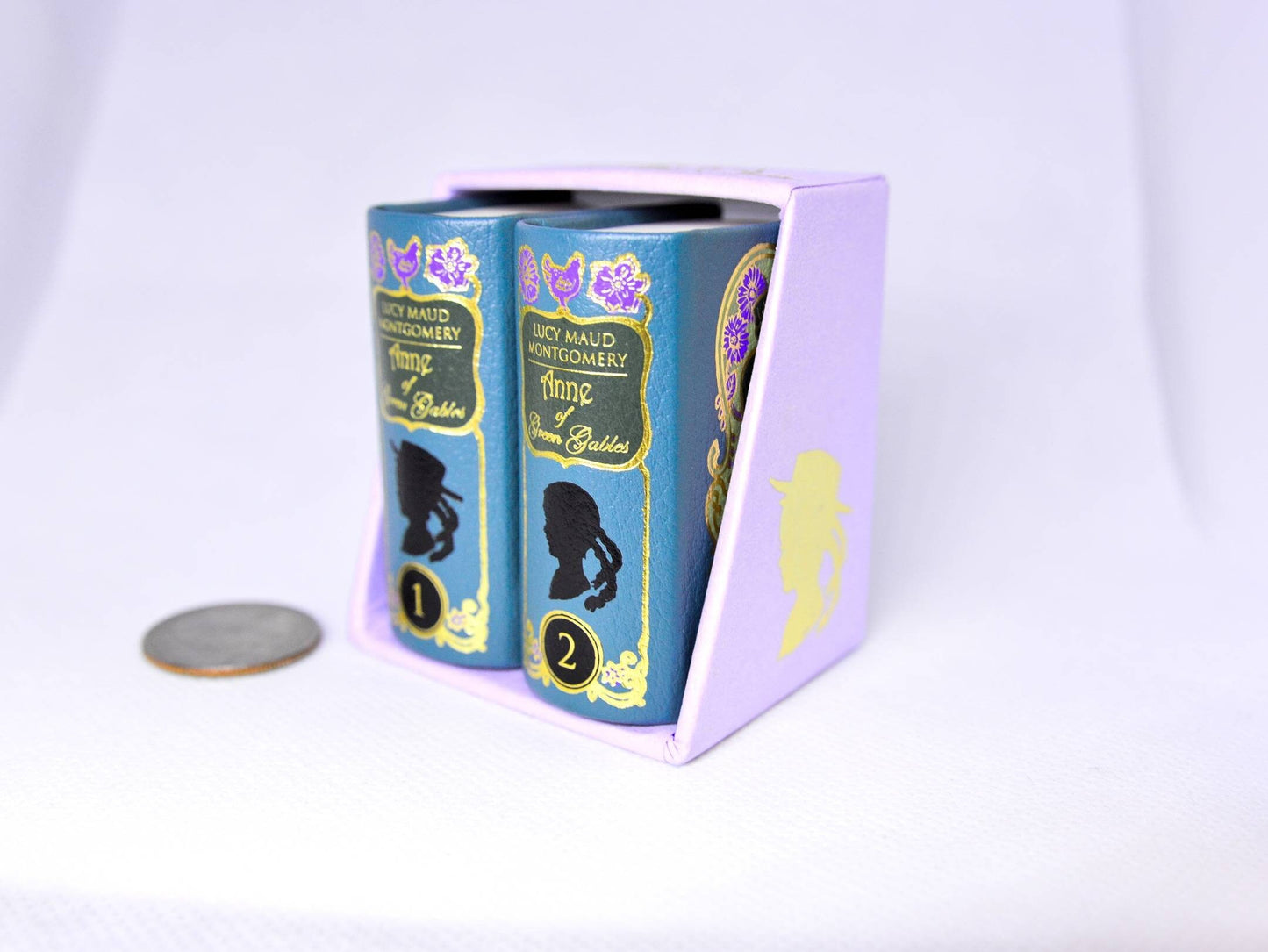 Anne of Green Gables by Lucy Maud Montgomery Miniature Book 2 Vol Set