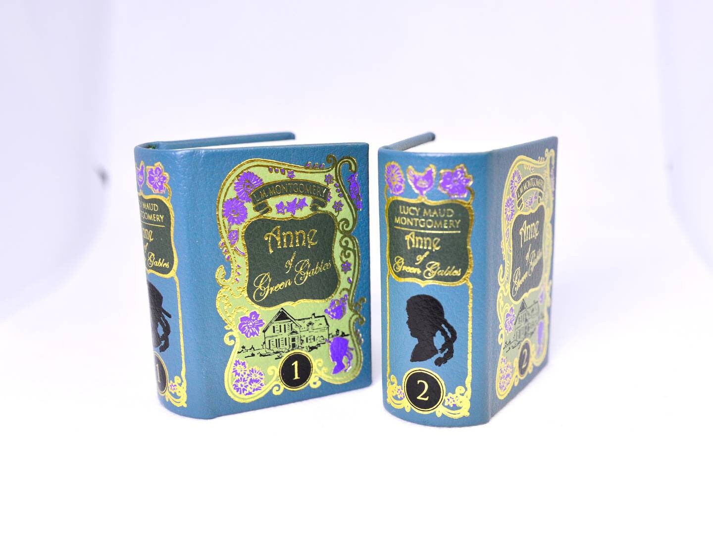 Anne of Green Gables by Lucy Maud Montgomery Miniature Book 2 Vol Set