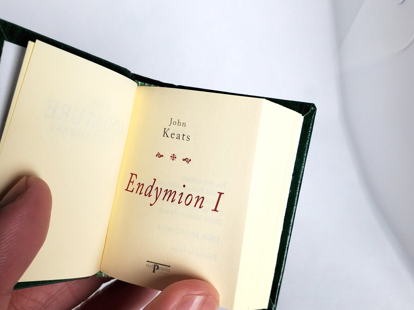 Endymion I by John Keats Miniature Book English text