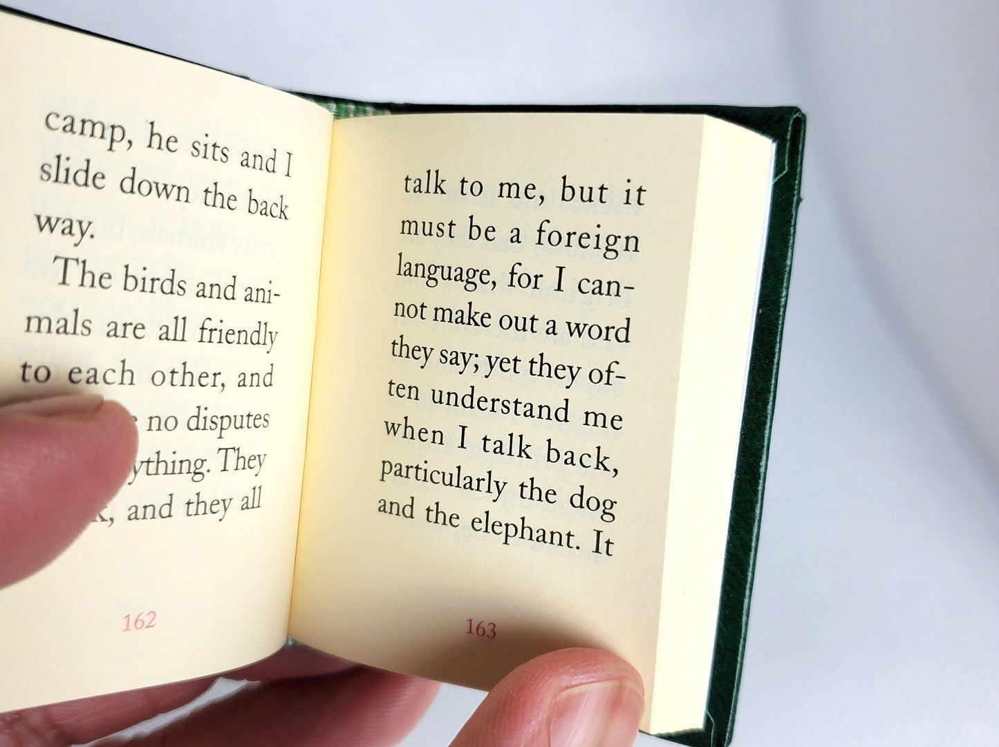 Eve's Diary / Extracts From Adam's Diary by Mark Twain Miniature Book English Text