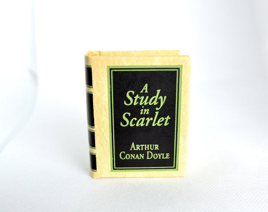 A Study in Scarlet by Sir Arthur Conan Doyle Miniature Book English Text