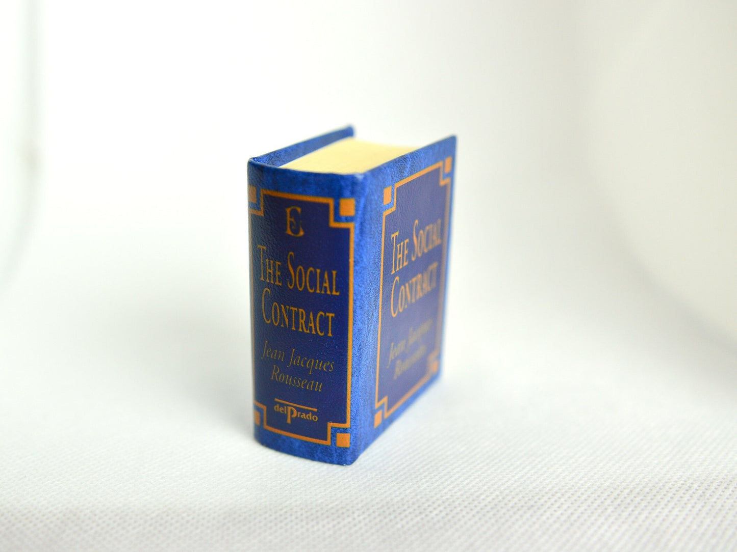 The Social Contract by Jean Jacques Rousseau Miniature Book English Text