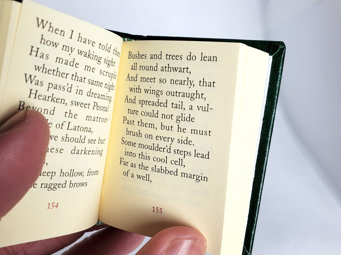 Endymion I by John Keats Miniature Book English text
