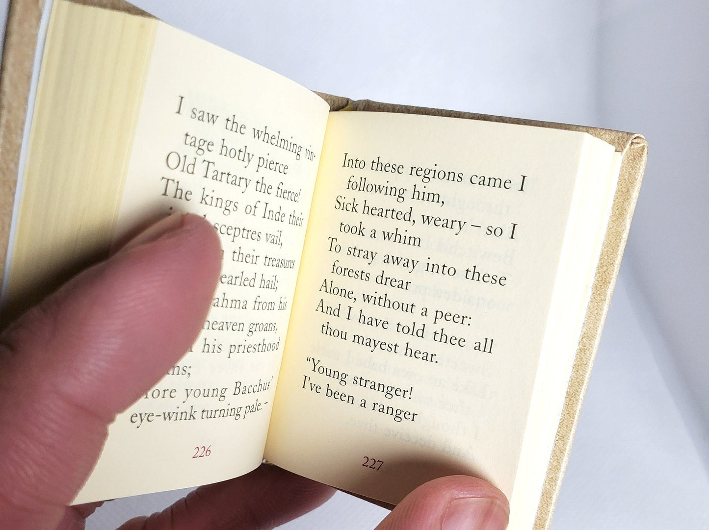 Endymion II by John Keats Miniature Book English text