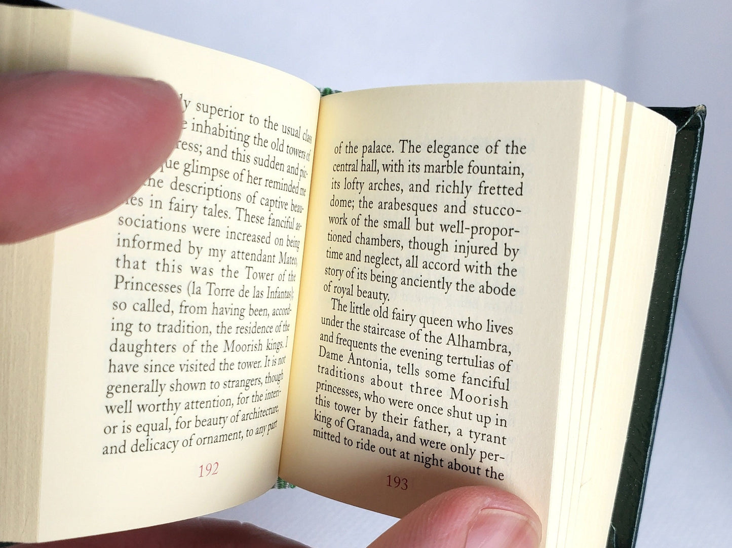 Tales from Alhambra II by Washington Irving Miniature Book English text