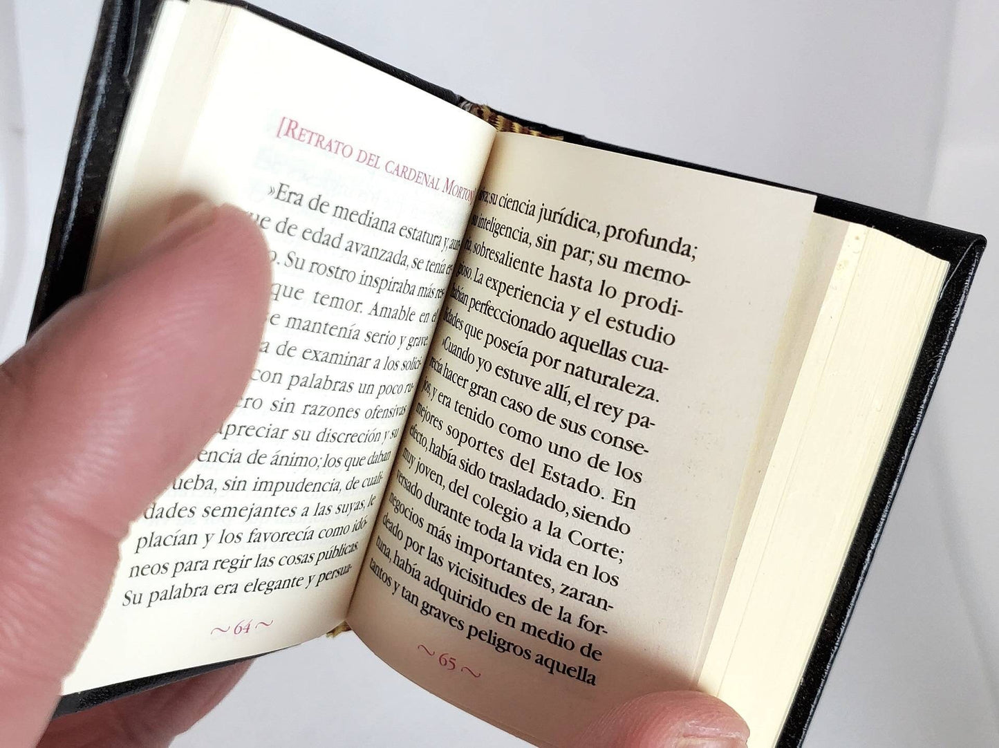 Utopía by Tomás Moro (Thomas More) Spanish Language Miniature Book