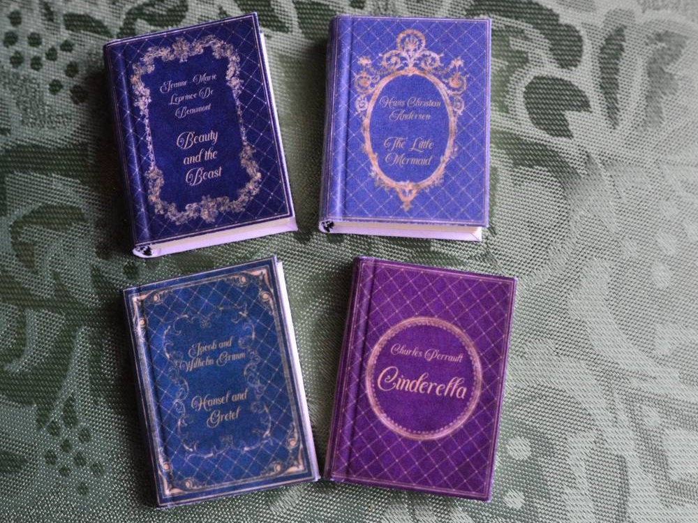 Fairy Tale Series Dollhouse Micro Miniature 4 Volume Book Set Paperback 2020 Edition