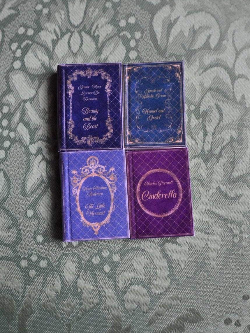 Fairy Tale Series Dollhouse Micro Miniature 4 Volume Book Set Paperback 2020 Edition