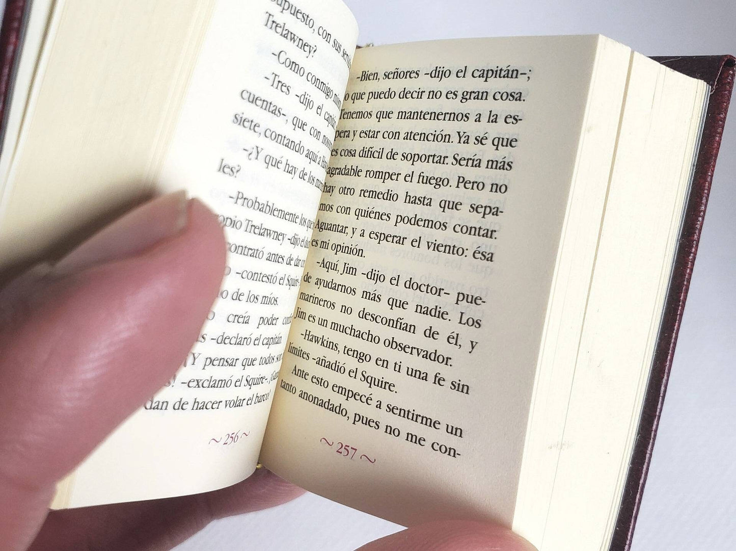 La Isla Del Tesoro (Treasure Island) by Robert Louis Stevenson Spanish Language Miniature Book
