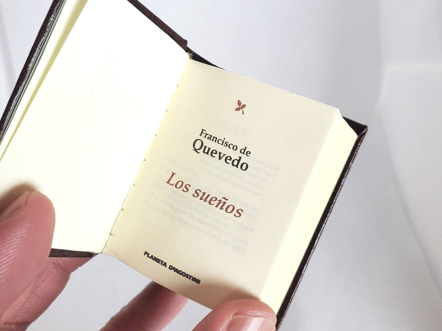 Los Sueños by Francisco De Quevedo Spanish Language Miniature Book