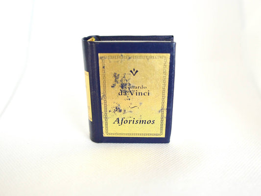 Aforismos by Leonardo Da Vinci Spanish Language Miniature Book