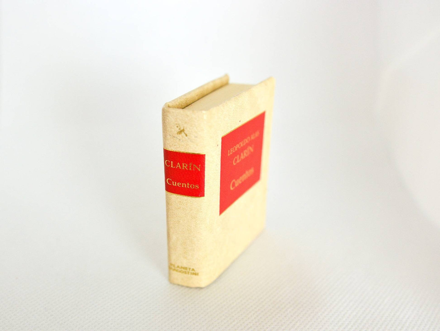 Cuentos (Stories) by Leopoldo Alas Clarín Spanish Language Miniature Book