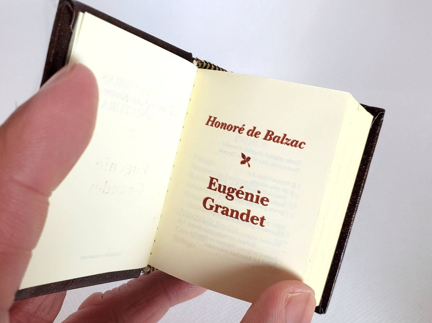 Eugénie Grandet by Honoré De Balzac Spanish Language Miniature Book
