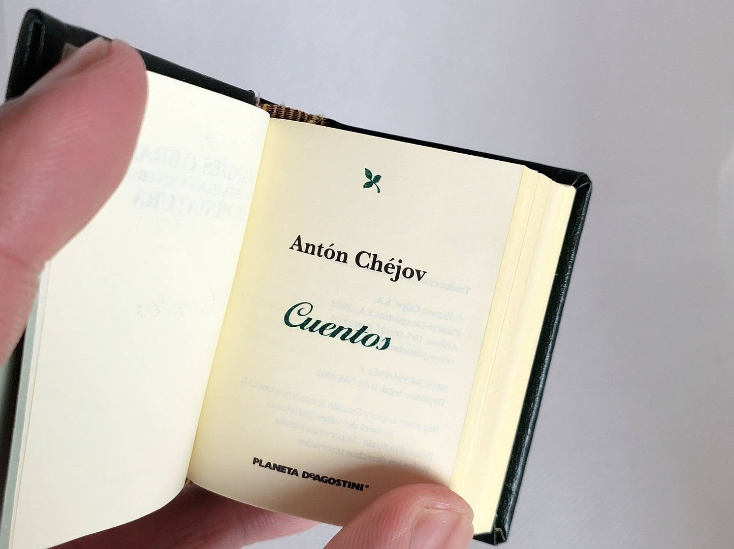 Cuentos by Antón Chéjov Spanish Language Miniature Book