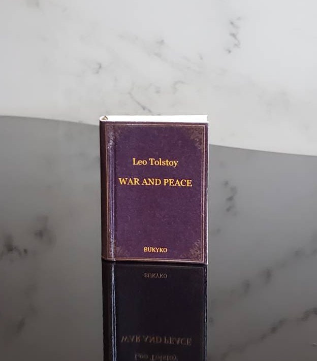 War and Peace by Leo Tolstoy A Collection of Quotes and Sayings Dollhouse Micro Miniature Book Paperback