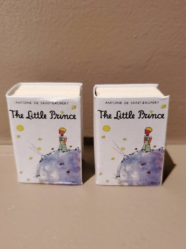 The Little Prince by Antoine de Saint-Exupéry Dollhouse Micro Miniature Book 1:6 Scale