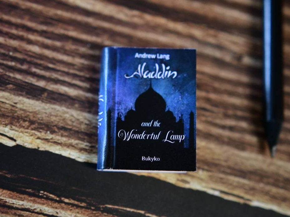 Aladdin and the Wonderful Lamp Andrew Lang Translation A Thousand and One Nights Dollhouse Micro Miniature Book Series Paperback
