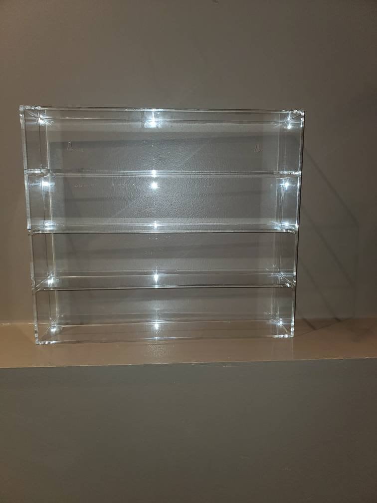 Large Collector's Shelf Custom Acrylic Glass Bookshelf for Miniature Books (fits 58-60 minibooks)