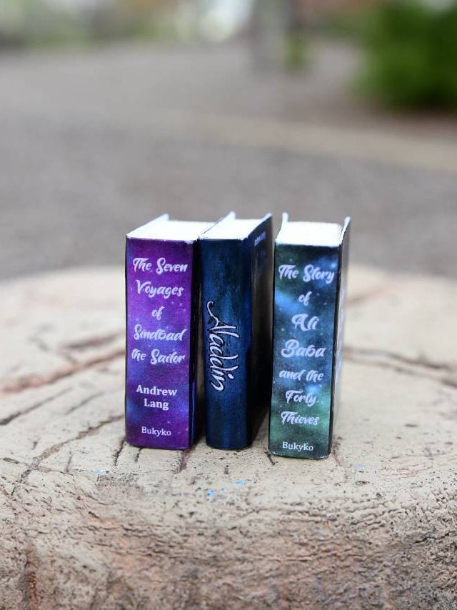 A Thousand and One Nights Arabian Nights 3 Vol Set Dollhouse Miniature Book Series Paperback