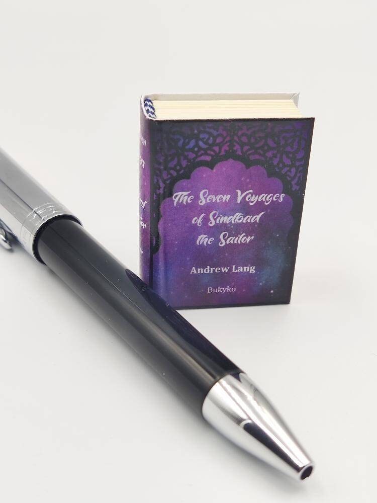 The Seven Voyages of Sinbad the Sailor Andrew Lang Translation A Thousand and One Nights Dollhouse Micro Miniature Book Series Paperback