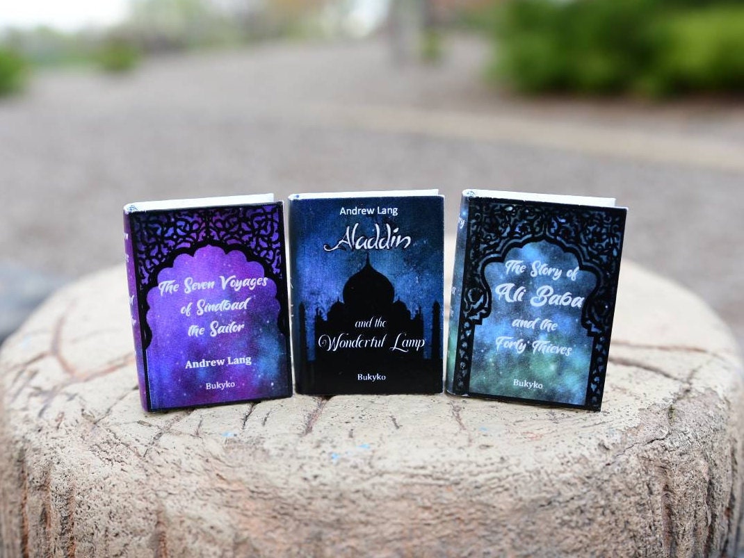 A Thousand and One Nights Arabian Nights 3 Vol Set Dollhouse Miniature Book Series Paperback