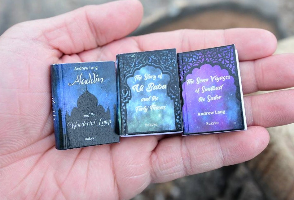 A Thousand and One Nights Arabian Nights 3 Vol Set Dollhouse Miniature Book Series Paperback