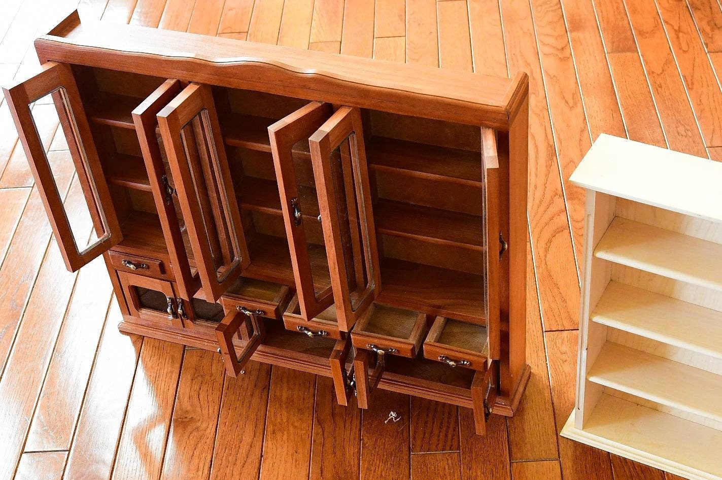 Extra Large Wooden Bookcase Cabinet ( Fits 100 Minibooks)