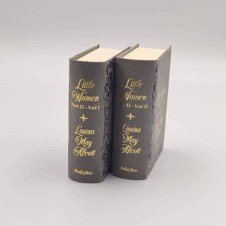 Little Women Part II by Louisa May Alcott Two Volume Miniature Book Set Paperback Softback