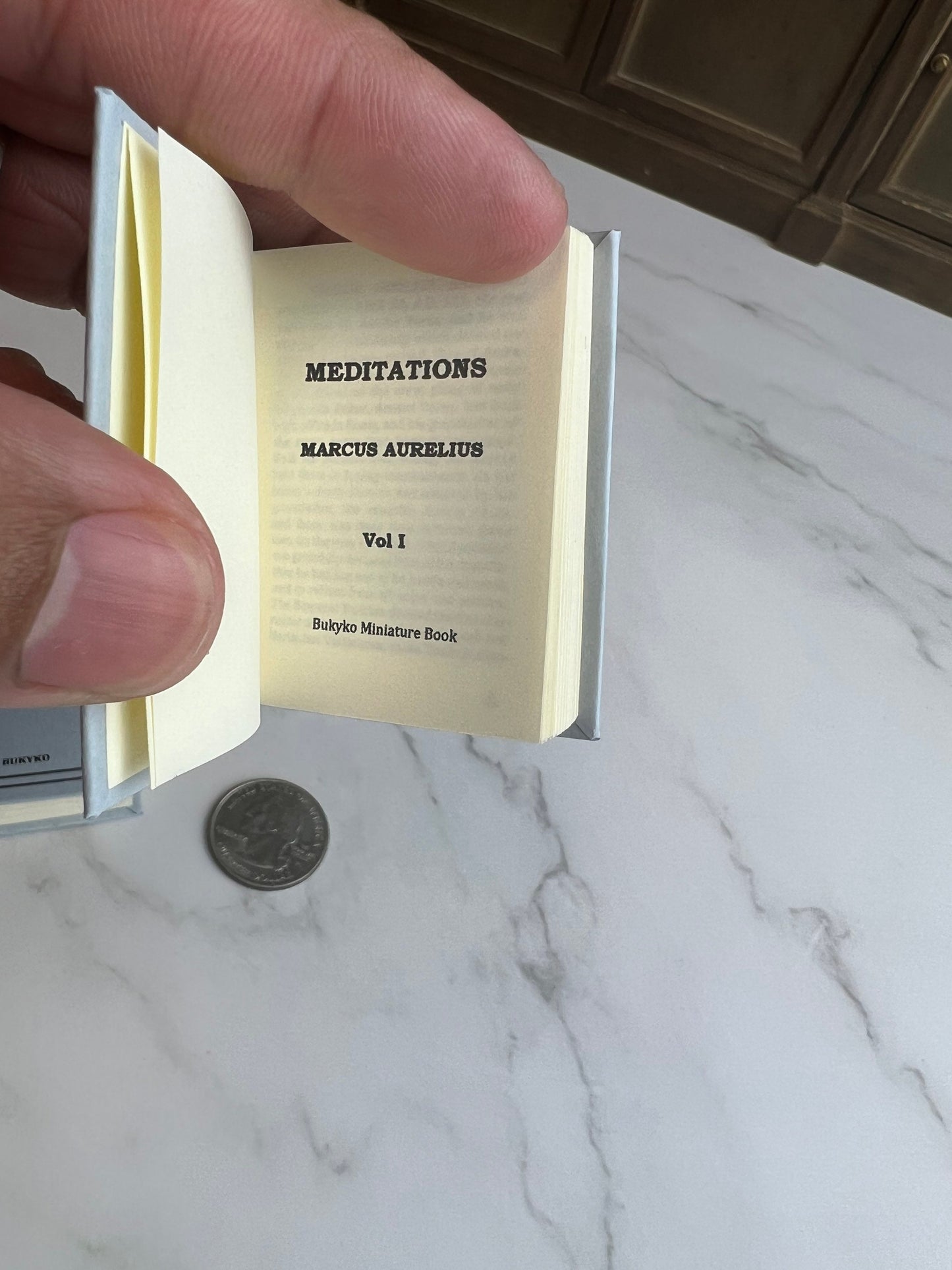 Meditations by Marcus Aurelius 2 Vol. Miniature Book Set