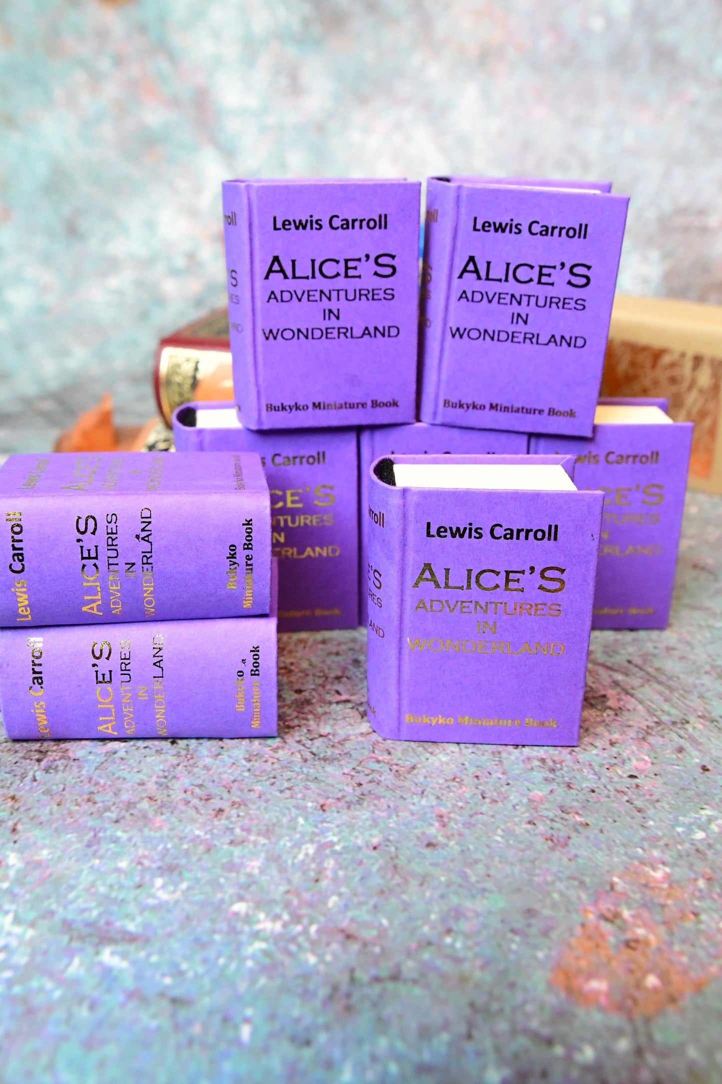 Dollhouse Micro Miniature Book Alice’s Adventures in Wonderland by Lewis Carroll 1:6 Scale Hardback