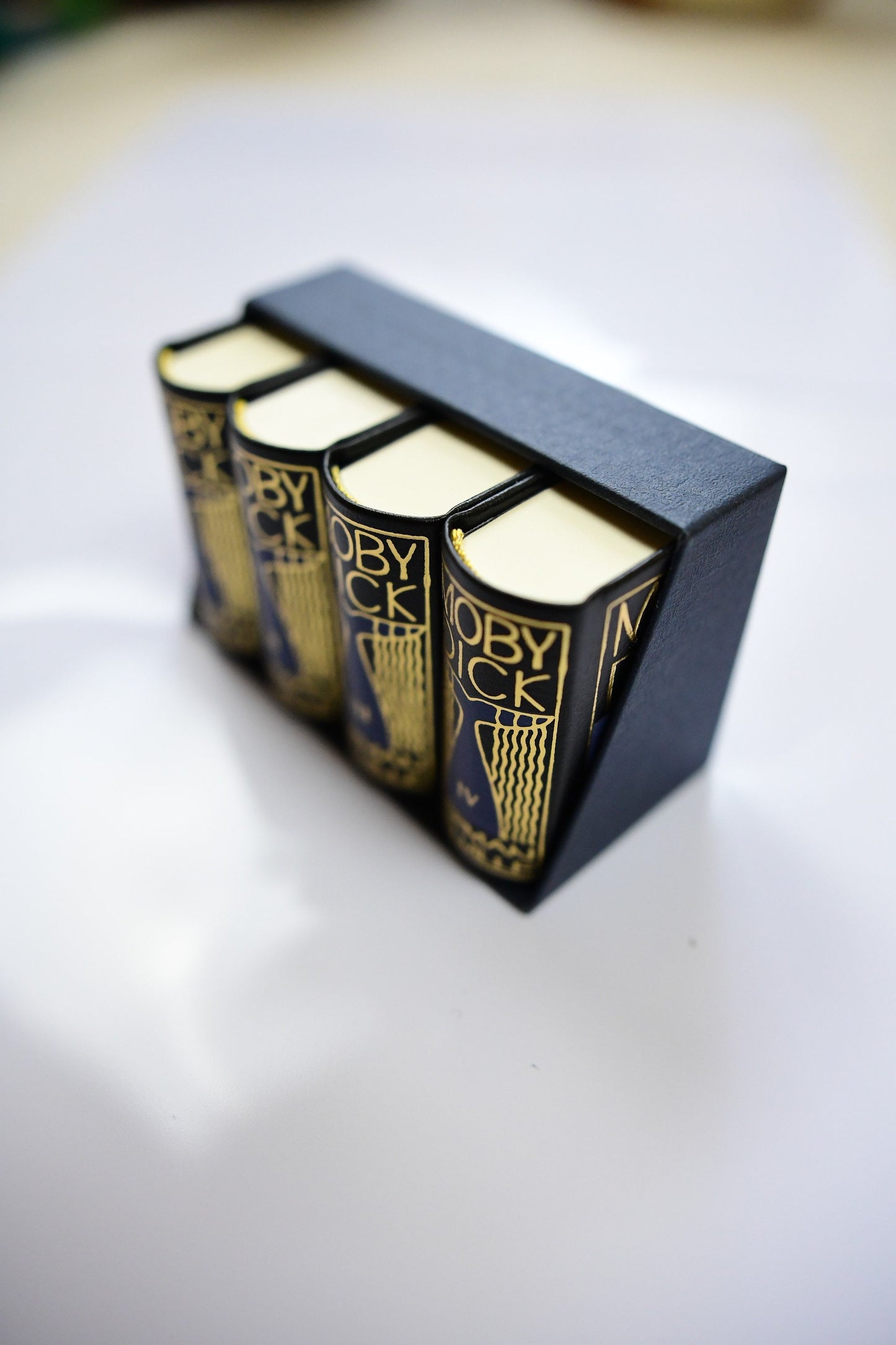 Moby Dick by Herman Melville 4 Volume Miniature Book Set