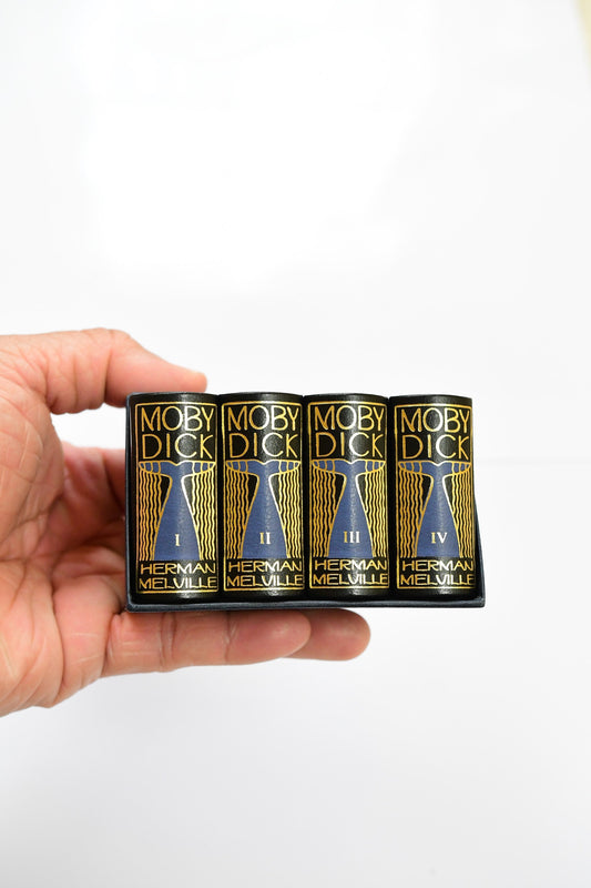 Moby Dick by Herman Melville 4 Volume Miniature Book Set