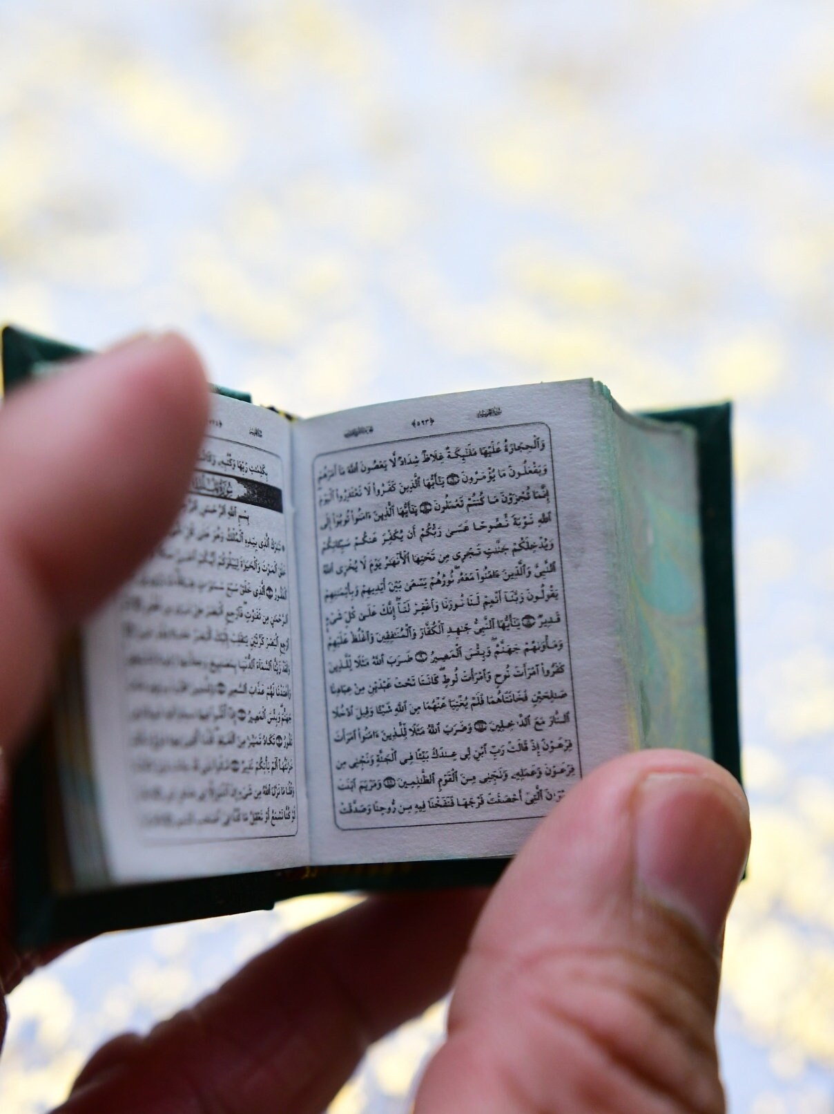 The Quran in Arabic 1:6 Scale Miniature Book