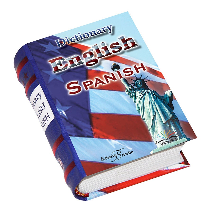 English Spanish Dictionary Miniature Book