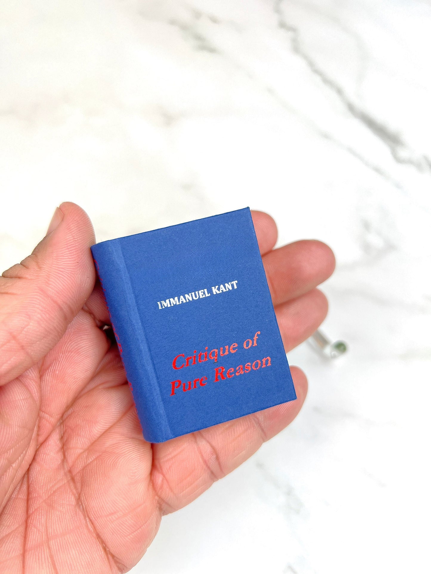 Critique of Pure Reason by Immanuel Kant Miniature Book Card Stock Hardcover